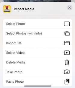 Import Media in iWatermark