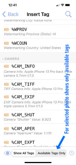 insert tag in watermark in copypaste