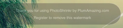 PhotoShrinkr watermark example